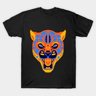 jaguar/leopard head art T-Shirt